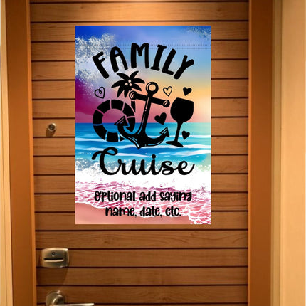Custom magnetic Cruise Ship door flag banner