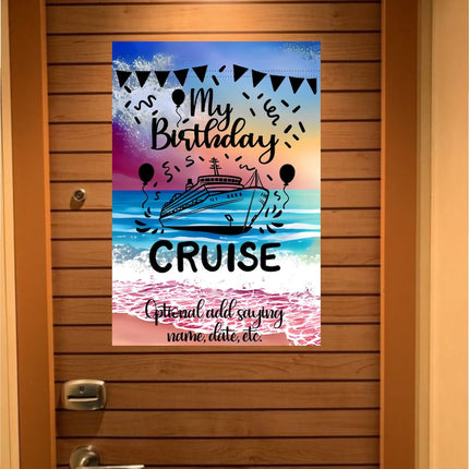 Custom magnetic Cruise Ship door flag banner
