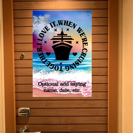 Custom magnetic Cruise Ship door flag banner