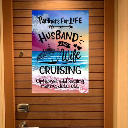 Custom magnetic Cruise Ship door flag banner