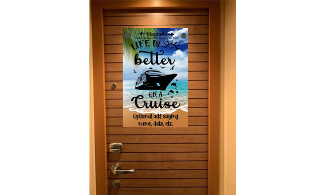 Custom magnetic Cruise Ship door flag banner