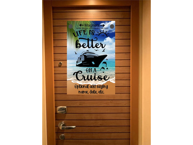 Custom magnetic Cruise Ship door flag banner
