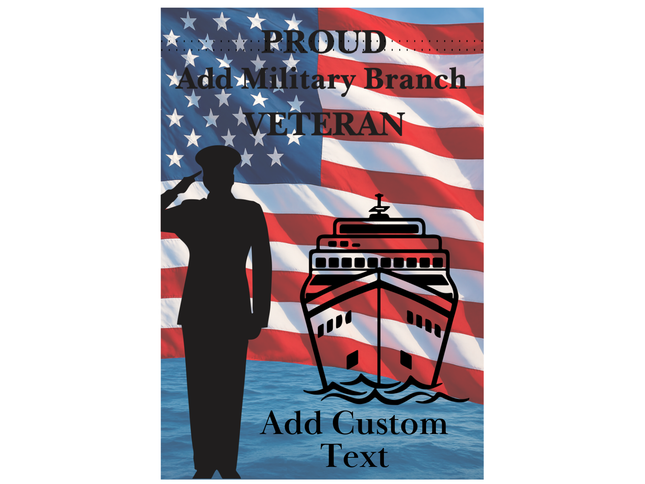 Cruise Door Decoration for Veteran, Military Cruising Gift, Magnetic Cruise Banner USA Flag, Personalized Cruise Magnet