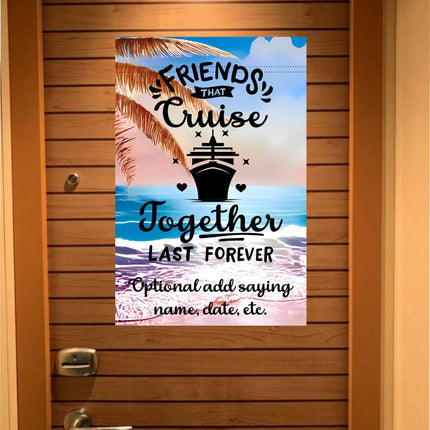 Cruise Ship Door Decoration, Magnetic Cruise Ship Banner, Find Your Stateroom Cruise Door