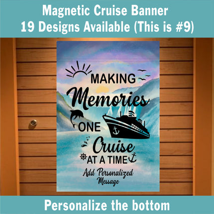 magnetic cruise Ship door decoration banner, personalized cruising door magnet sign, custom stateroom door decoration, Alaska vacation