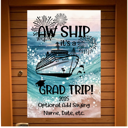 Cruise Door Decoration, Graduation Cruise, Personalized Cruise Door Sign, Magnetic Cruise Banner