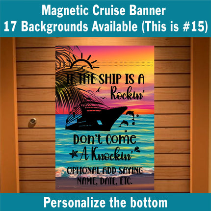 Cruise Door Decor, Cruise Ship Magnetic Door Decoration, Cruising Gift, Stateroom Door Banner, Family Cruise Vacation, Girls Trip
