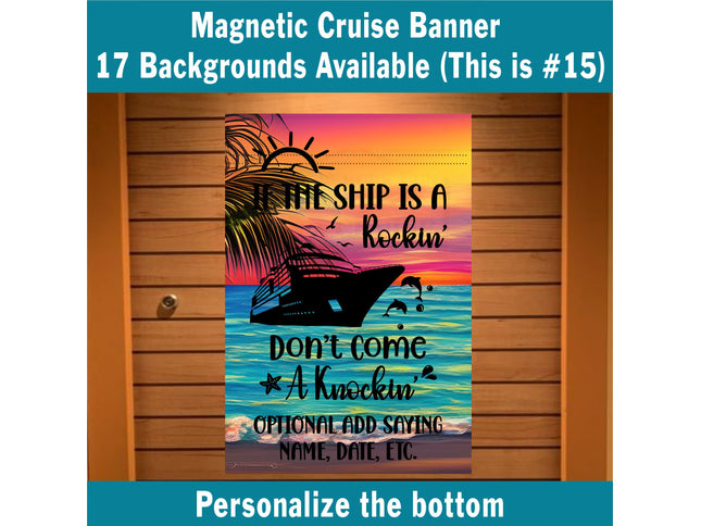 Cruise Door Decor, Cruise Ship Magnetic Door Decoration, Cruising Gift, Stateroom Door Banner, Family Cruise Vacation, Girls Trip