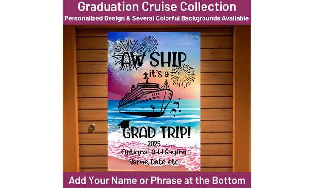 Cruise Door Decoration, Graduation Cruise, Personalized Cruise Door Sign, Magnetic Cruise Banner