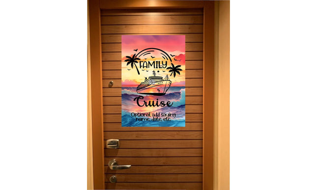 Custom magnetic Cruise Ship door flag banner