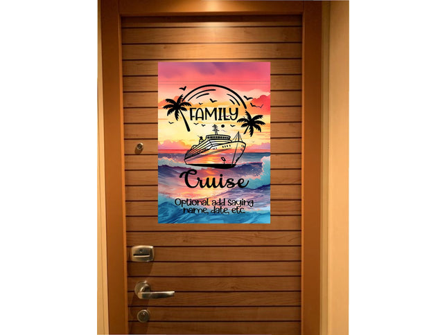 Custom magnetic Cruise Ship door flag banner