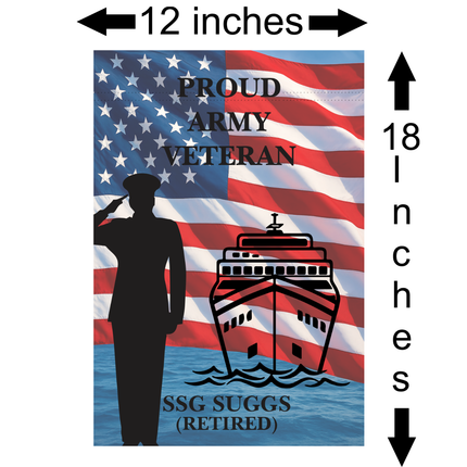 Cruise Door Decoration for Veteran, Military Cruising Gift, Magnetic Cruise Banner USA Flag, Personalized Cruise Magnet