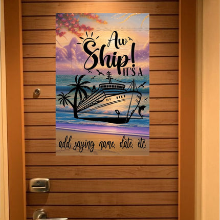 Cruise Door Decoration, Personalized Magnetic Cruise Door Decor, Family Cruise, Cruise Decoration