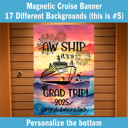 Cruise Door Decoration, Graduation Cruise, Personalized Cruise Door Sign, Magnetic Cruise Banner