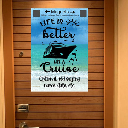 Custom magnetic Cruise Ship door flag banner
