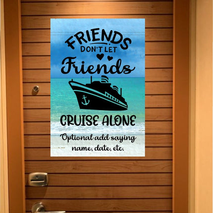 Custom magnetic Cruise Ship door flag banner