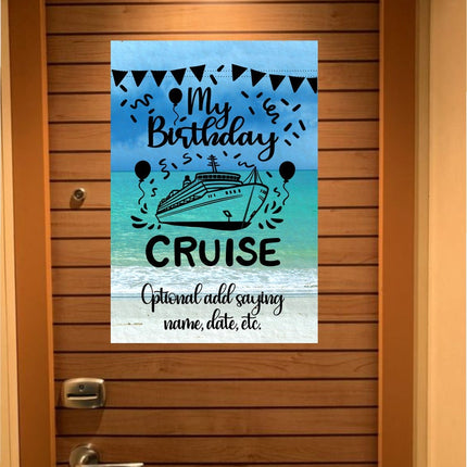 Custom magnetic Cruise Ship door flag banner