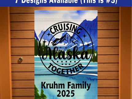 Alaska Cruise Decoration, Magnetic Cruise Decoration, Cruising Alaska Door Sign