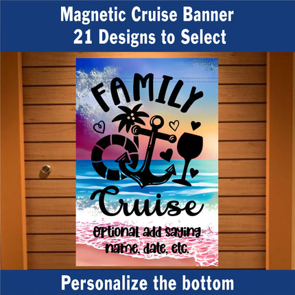 Custom magnetic Cruise Ship door flag banner