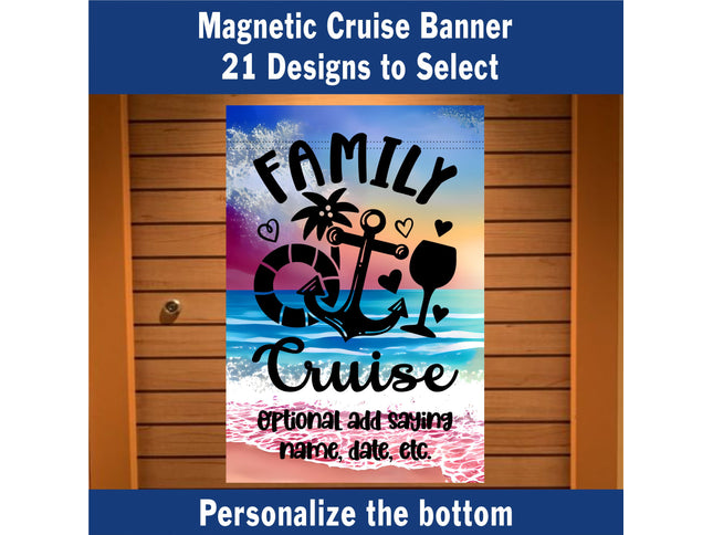 Custom magnetic Cruise Ship door flag banner