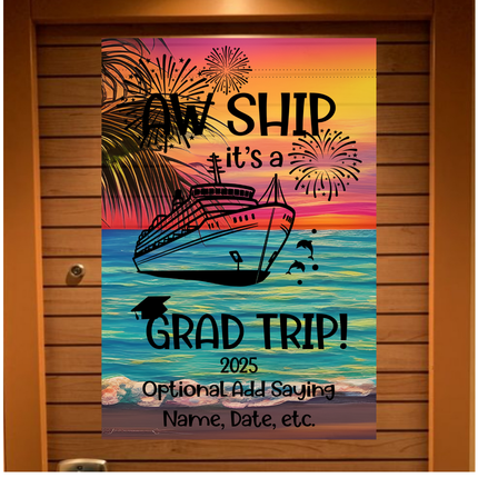 Cruise Door Decoration, Graduation Cruise, Personalized Cruise Door Sign, Magnetic Cruise Banner