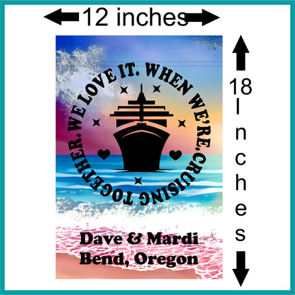 Custom magnetic Cruise Ship door flag banner