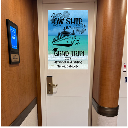 Cruise Door Decoration, Graduation Cruise, Personalized Cruise Door Sign, Magnetic Cruise Banner