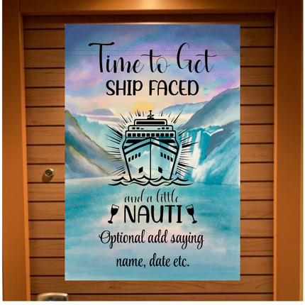 Funny Cruise Door Decor, Personalized Stateroom Magnetic Banner, Cruiser Humor Gift