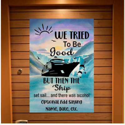 Cruise Ship Door Decoration, Magnetic Cruise Ship Banner, Find Your Stateroom Cruise Door