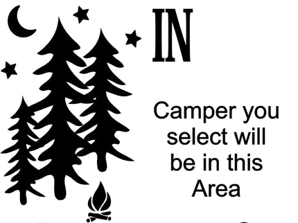 Camper Campsite garden Flag, Personalized bright Camping sign, Camp outdoor Decor, Gift outdoorsman traveler, Custom Decor rv trailer popup