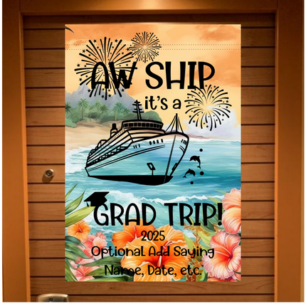 Cruise Door Decoration, Graduation Cruise, Personalized Cruise Door Sign, Magnetic Cruise Banner