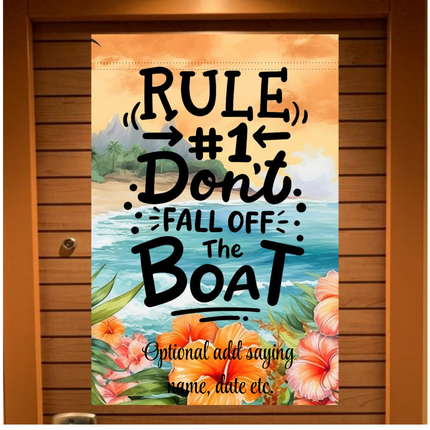 Friends Cruise Ship Door Sign, Personalized Magnetic Banner, Custom Cruise Keepsake Gift