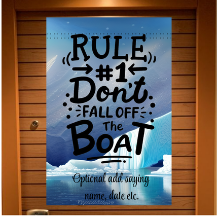 Personalized Alaska Cruise Door Decor, Custom Magnetic Stateroom Banner, Gift for Cruiser