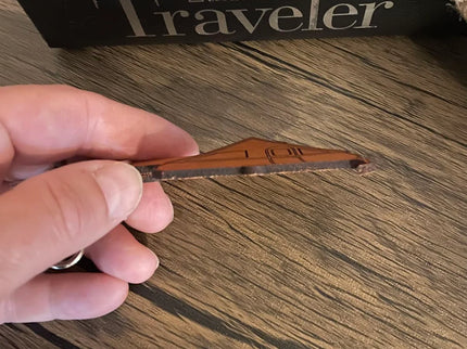 A Frame popup Camper leather keychain