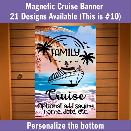 Cruise Ship Door Decoration, Magnetic Cruise Ship Banner, Find Your Stateroom Cruise Door