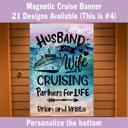 Cruise Decoration, Cruise Essentials, Magnetic Cruise Banner, Cruise Ship Decor, Cruise Sign, Birthday Cruise, Anniversary Cruise, Honeymoon Cruise