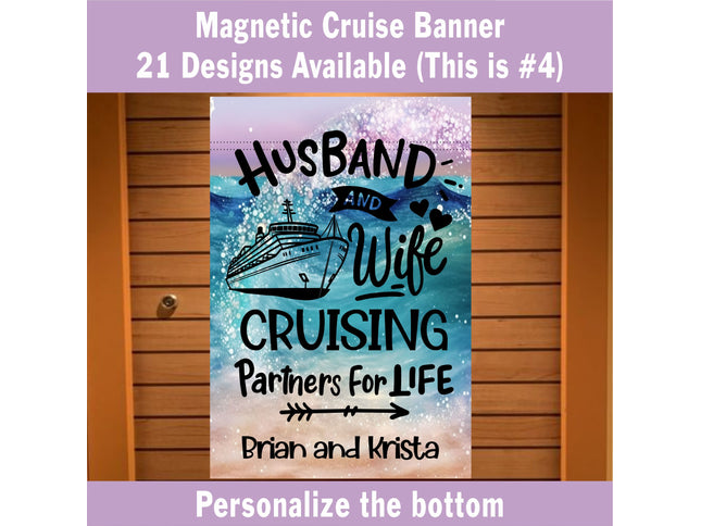 Cruise Decoration, Cruise Essentials, Magnetic Cruise Banner, Cruise Ship Decor, Cruise Sign, Birthday Cruise, Anniversary Cruise, Honeymoon Cruise
