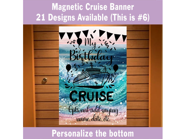 Cruise Ship Door Decoration, Cruise Door Sign Decor, Cruise Essentials, Magnetic Cruise Banner, Cruise Ship Decor, Cruise Sign, Birthday Cruise, Family Cruise, Babymoon Cruise