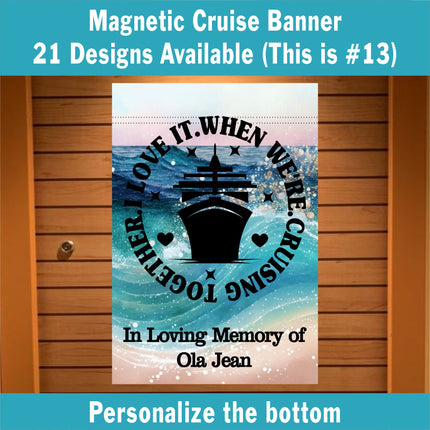 Cruise Door Decoration,  Cruise Essentials, Magnetic Cruise Banner, Cruise Ship Decor, Cruise Sign