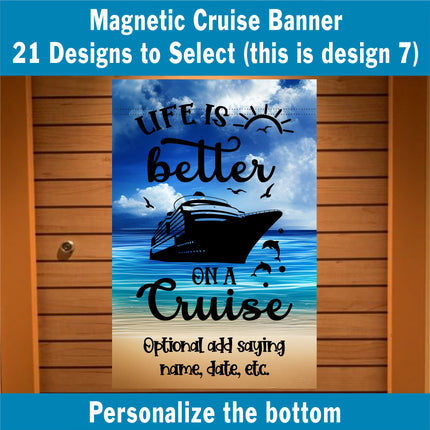 Cruise Door Decoration, Family Cruise, Gift For Cruiser, Magnetic Cruise Ship Door Banner, Girls Trip, Anniversary Cruise