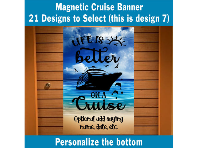 Cruise Door Decoration, Family Cruise, Gift For Cruiser, Magnetic Cruise Ship Door Banner, Girls Trip, Anniversary Cruise