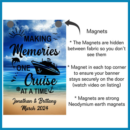 Cruise Door Decoration, Family Cruise, Gift For Cruiser, Magnetic Cruise Ship Door Banner, Girls Trip, Anniversary Cruise
