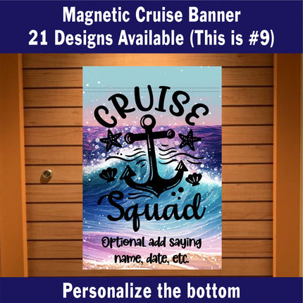 Cruise Ship Door Decoration,  Cruise Essentials, Magnetic Cruise Banner, Cruise Ship Decor, Cruise Sign, Birthday Cruise, Family Cruise, Tropical Cruise