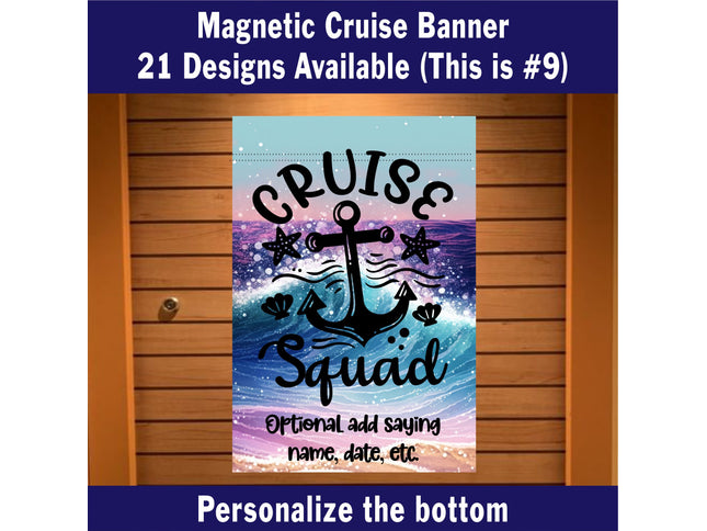 Cruise Ship Door Decoration,  Cruise Essentials, Magnetic Cruise Banner, Cruise Ship Decor, Cruise Sign, Birthday Cruise, Family Cruise, Tropical Cruise