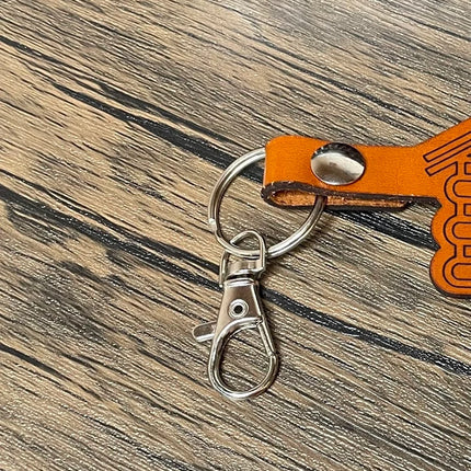 Cabin leather keychain
