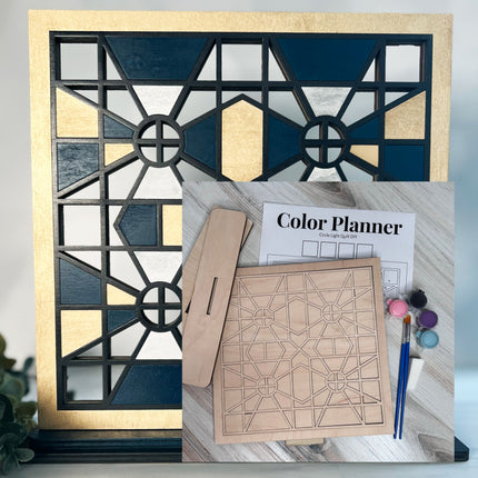 Circle Light Quilt DyI Paint Kit