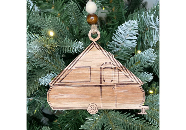 Class A Frame popup Camper Holiday tree ornament