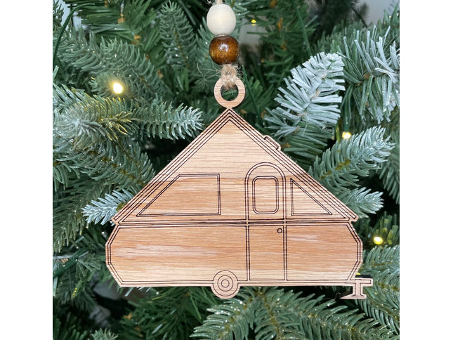 Class A Frame popup Camper Holiday tree ornament