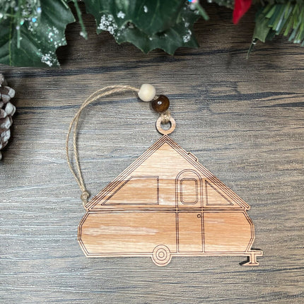 Class A Frame popup Camper Holiday tree ornament