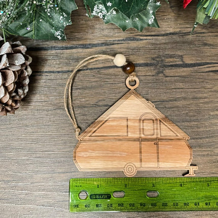 Class A Frame popup Camper Holiday tree ornament